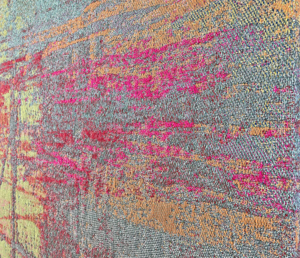 Akoestisch kunstwerk drieluik DenHaag Ambassade. Gemaakt door Anne van den Heuvel